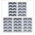 아름다움 속눈썹 자연 긴 두꺼운 거짓 속눈썹 도매 5 쌍 3D 가짜 밍크 속눈썹